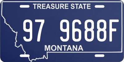MT license plate 979688F