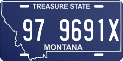 MT license plate 979691X