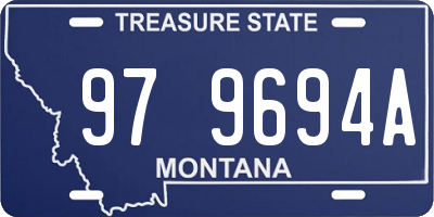 MT license plate 979694A