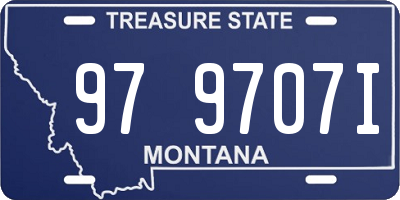 MT license plate 979707I