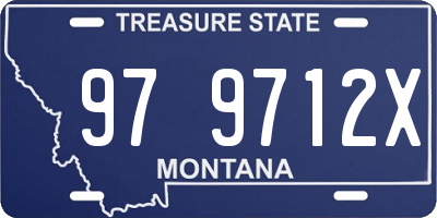 MT license plate 979712X