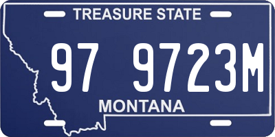 MT license plate 979723M