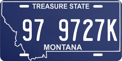MT license plate 979727K