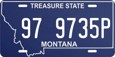 MT license plate 979735P