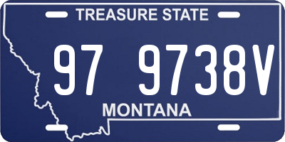 MT license plate 979738V