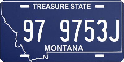 MT license plate 979753J