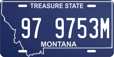 MT license plate 979753M