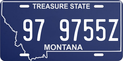 MT license plate 979755Z