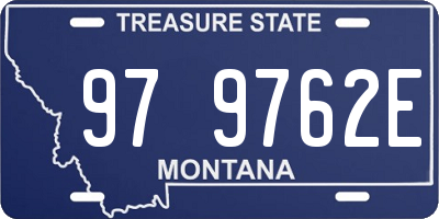 MT license plate 979762E
