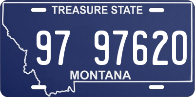 MT license plate 979762O