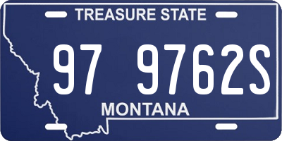 MT license plate 979762S