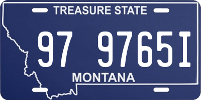 MT license plate 979765I