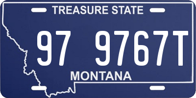 MT license plate 979767T