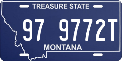 MT license plate 979772T
