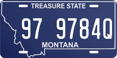MT license plate 979784Q