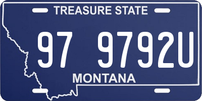 MT license plate 979792U