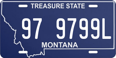 MT license plate 979799L