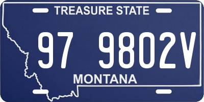MT license plate 979802V