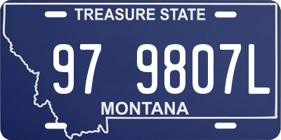 MT license plate 979807L