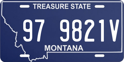MT license plate 979821V