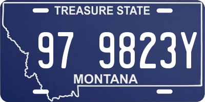 MT license plate 979823Y