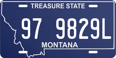 MT license plate 979829L