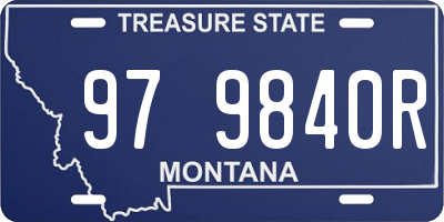MT license plate 979840R