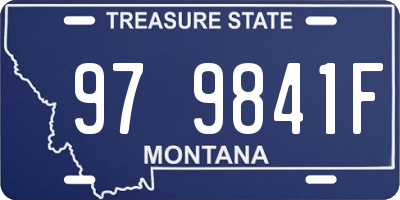 MT license plate 979841F