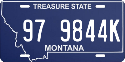 MT license plate 979844K