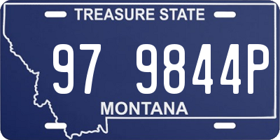 MT license plate 979844P