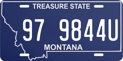 MT license plate 979844U