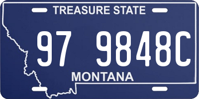 MT license plate 979848C