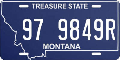 MT license plate 979849R