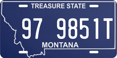 MT license plate 979851T