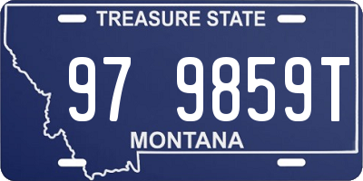 MT license plate 979859T
