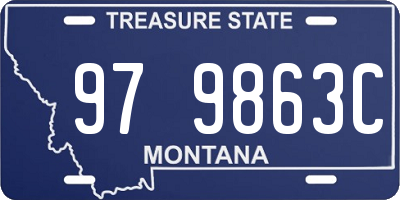 MT license plate 979863C