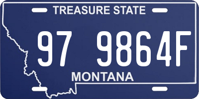 MT license plate 979864F