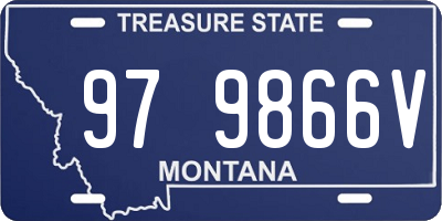 MT license plate 979866V