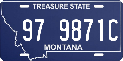 MT license plate 979871C