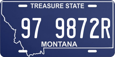 MT license plate 979872R