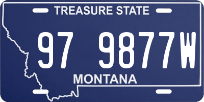 MT license plate 979877W