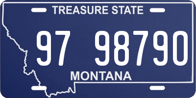 MT license plate 979879O