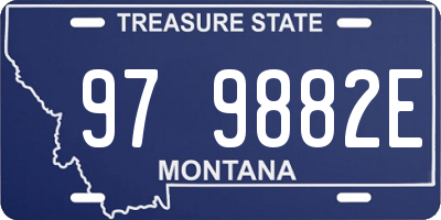 MT license plate 979882E