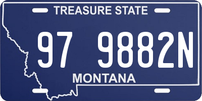 MT license plate 979882N