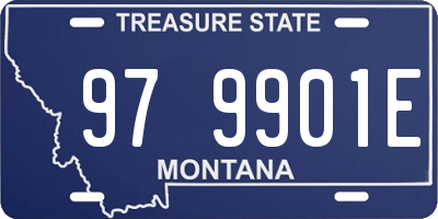 MT license plate 979901E