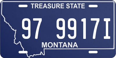 MT license plate 979917I