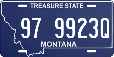 MT license plate 979923Q