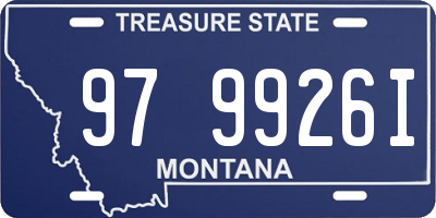 MT license plate 979926I