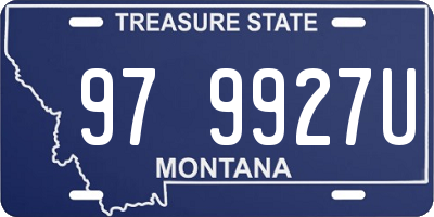 MT license plate 979927U