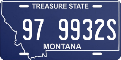MT license plate 979932S